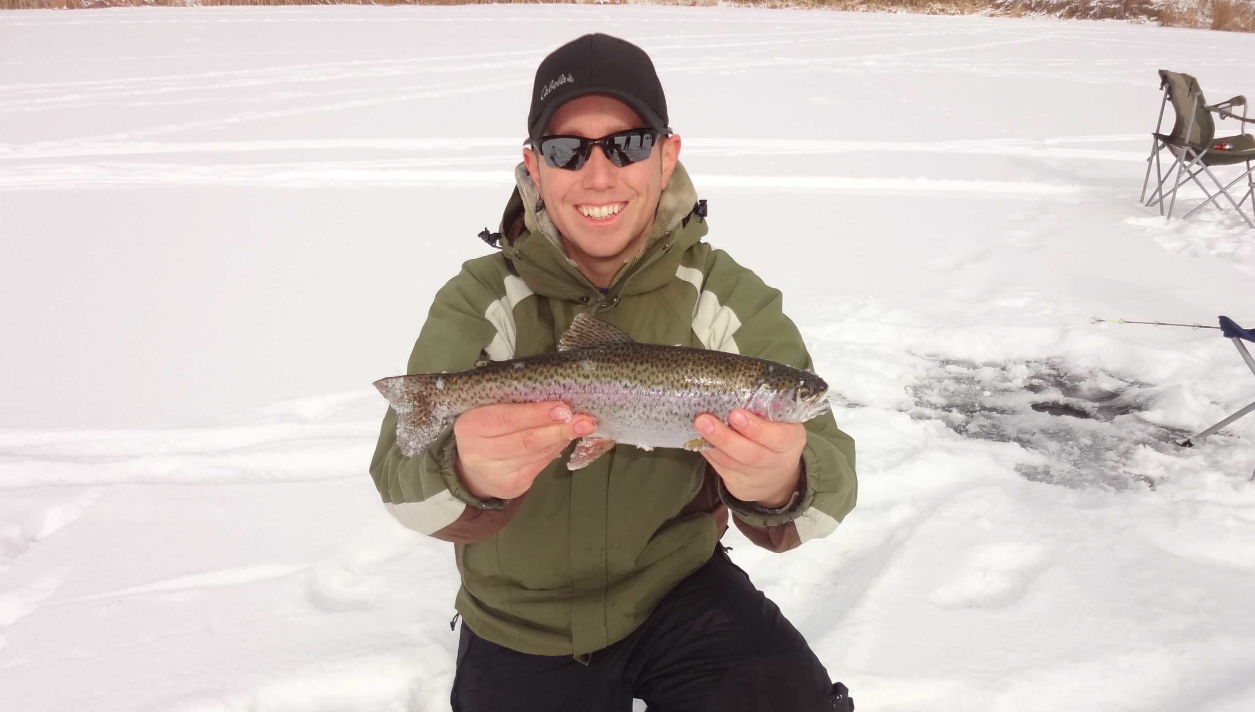 Early Season Ice Fishing Rainbow Trout - BC Fishn
